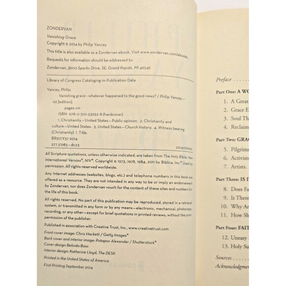 Vanishing Grace: What Ever Happened to the Good News? by Yancey, Philip - Picture 4 of 11
